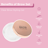 Glow & Grow Bundle: Nourishing Brow Gel & 2-in-1 Lash & Brow Growth Serum
