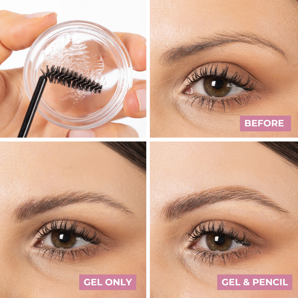 Brow Define & Set: Brow Styling Gel With Growth Benefits & Waterproof Pencil