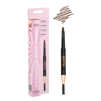 2 In 1 Waterproof Angled Eyebrow Pencil with Spoolie
