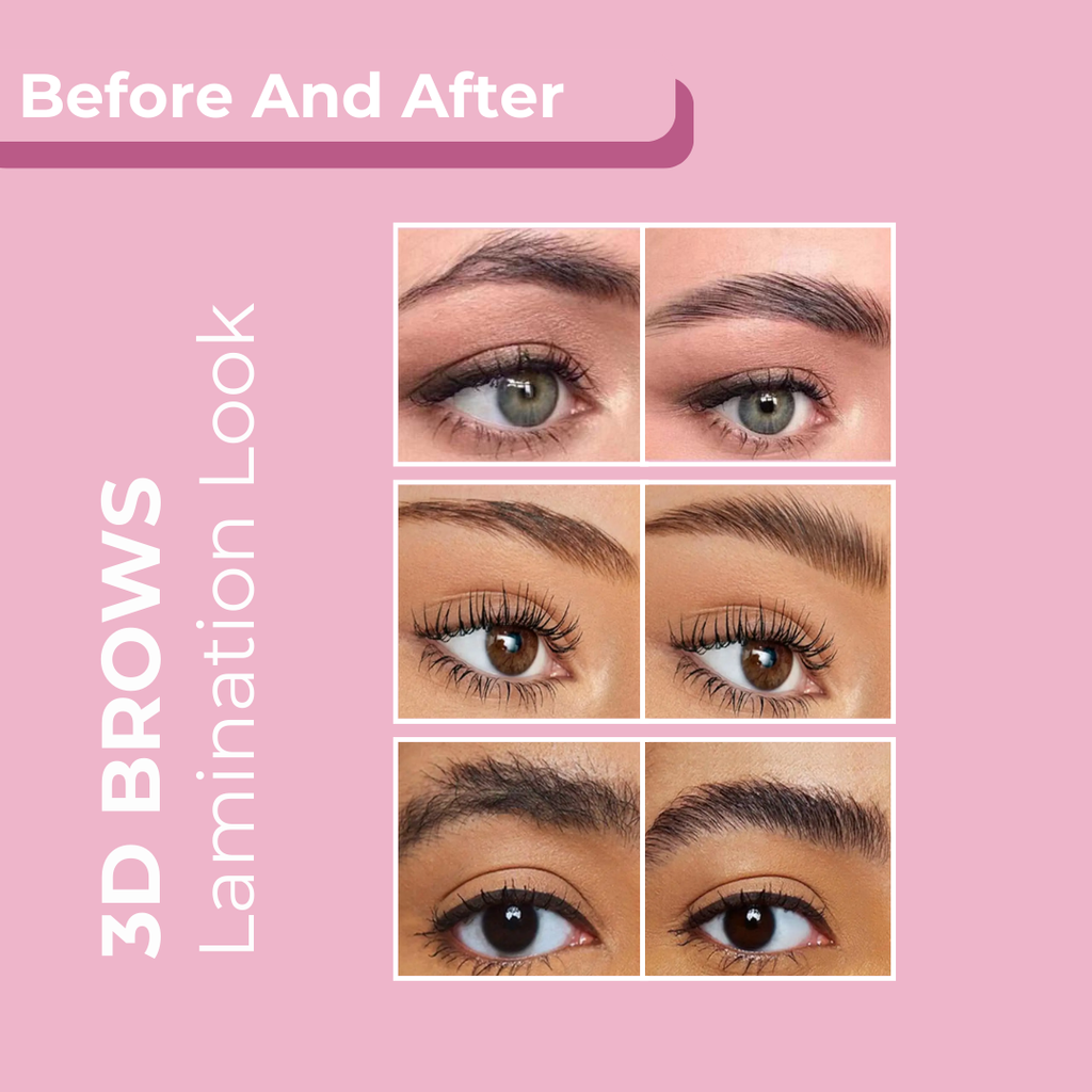 Brow Styling Essentials: Brow Gel With Growth Benefits, Waterproof Pencil & 3-Piece Grooming Set