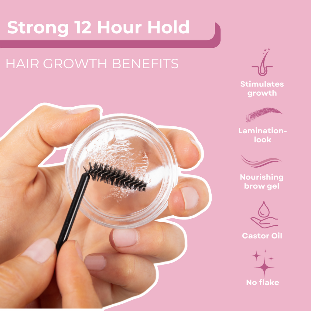 Brow Styling Essentials: Brow Gel With Growth Benefits, Waterproof Pencil & 3-Piece Grooming Set