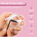 Brow Styling Essentials: Brow Gel With Growth Benefits, Waterproof Pencil & 3-Piece Grooming Set