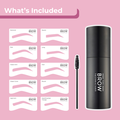 Flawless Brows Duo: Eyebrow Stamp Kit & Waterproof Pencil