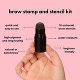 Flawless Brows Duo: Eyebrow Stamp Kit & Waterproof Pencil