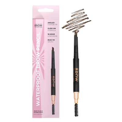 2 In 1 Waterproof Angled Eyebrow Pencil with Spoolie