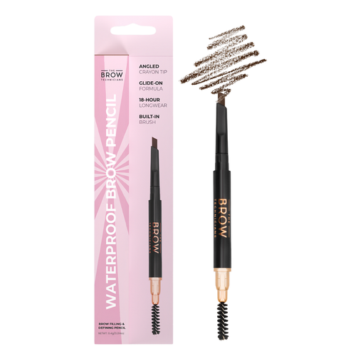 2 In 1 Waterproof Angled Eyebrow Pencil with Spoolie
