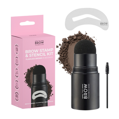 Eyebrow Powder Stamp and Stencil Kit