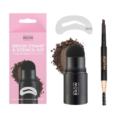 Flawless Brows Duo: Eyebrow Stamp Kit & Waterproof Pencil