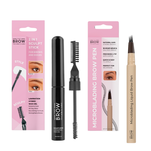 Sculpt & Define Brow Duo: Lamination Sculpt Stick & Microblading Hair-Stroke Pen