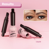 2-in-1 Angled Brush & Dip for Feathered, Hair-Stroke Brows