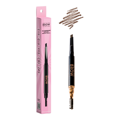 2 In 1 Waterproof Angled Eyebrow Pencil with Spoolie